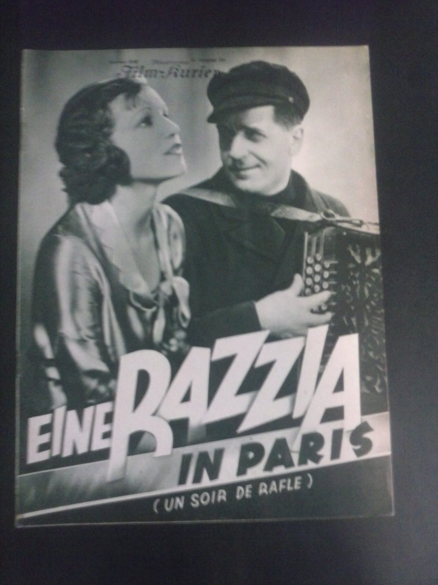 1648: Eine Razzia in Paris (Un soir de rafle ) ( Carmine Gallone ) Albert Prejean, Annabella, Lucien Baroux, Edith Mera, Constant Remy, Lerner