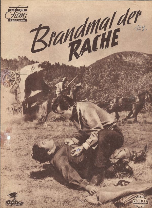 Brandmal der Rache ( William Witney ) John Derek, Joan Evans, Jim Davis, Catherine McLeod, Ben Cooper, Tylor Holmes, Nana Bryant, Slim Pickens, Frank Ferguson, James Milligan, Bob Steele