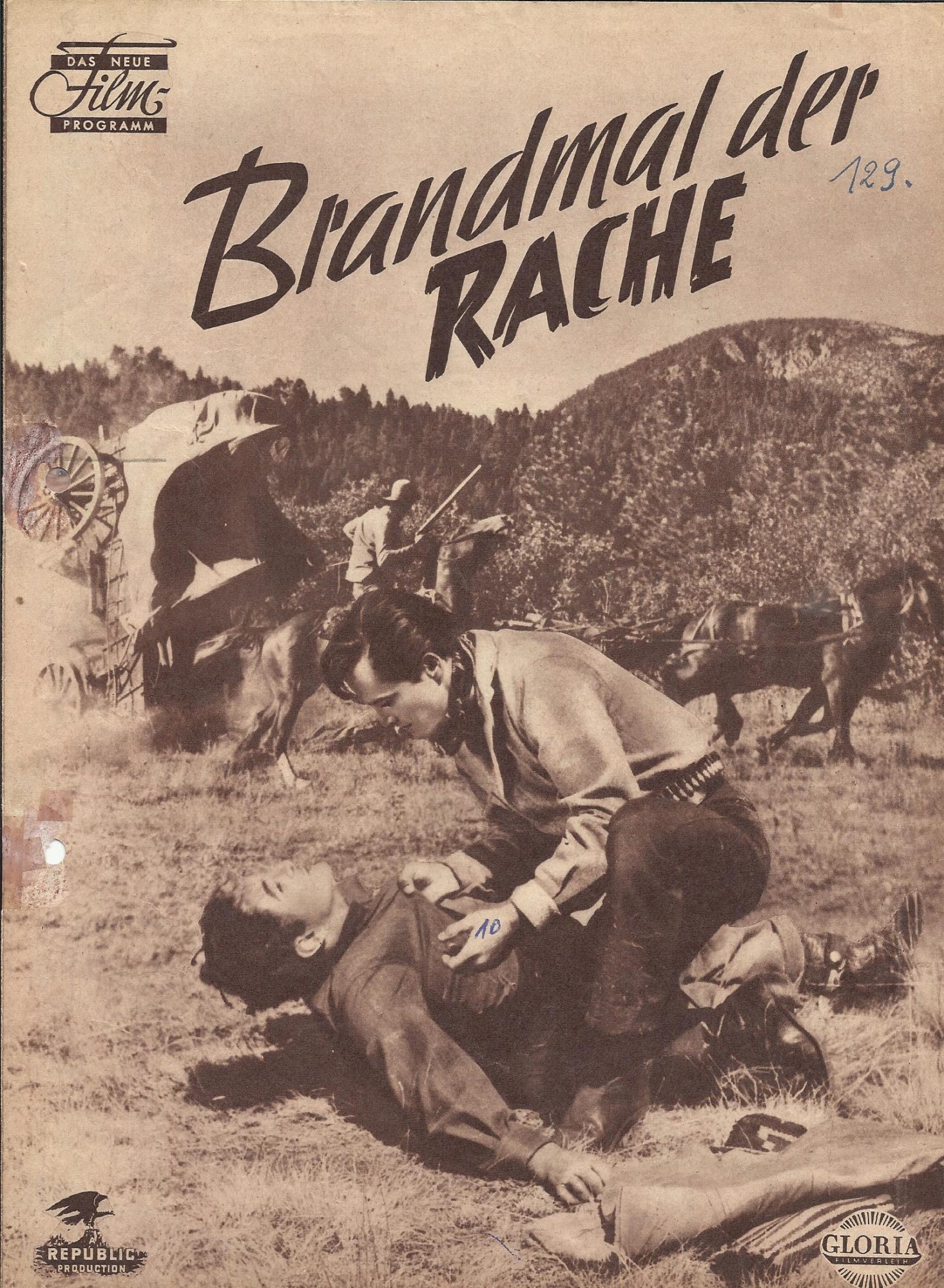 Brandmal der Rache ( William Witney ) John Derek, Joan Evans, Jim Davis, Catherine McLeod, Ben Cooper, Tylor Holmes, Nana Bryant, Slim Pickens, Frank Ferguson, James Milligan, Bob Steele