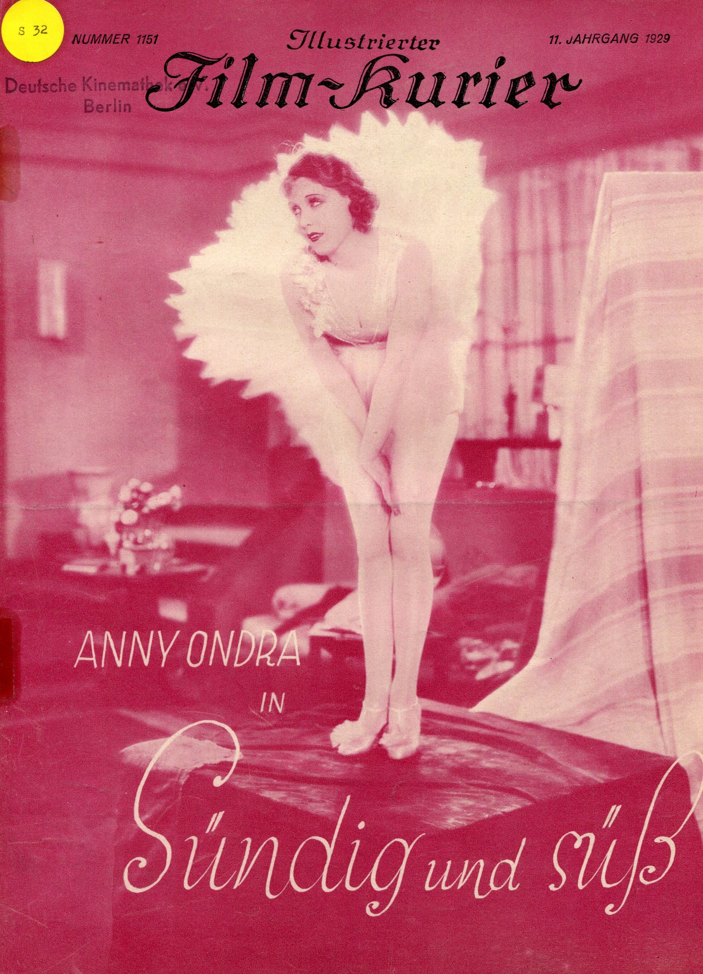 1151: Sündig und süß ( Carl Lamac ) Anny Ondra, Toni Tetzlaff, Paul Réhkopf, Julius Falkenstein, Eugen Rex, Hans Junkermann, André Roanne, Teddy Bill, Anielka Elter, Adolphe Engers, Hermann Picha, Paul Morgan, Artur Hofer