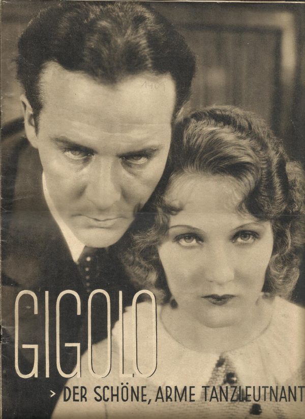 1409: Gigolo ( Emerich Hanus ) Erna Morena, Igo Sym, Anita Dorris, Ernst Reicher, Oscar Marion, Hans Mierendorff, Betty Astor, Harry Nestor