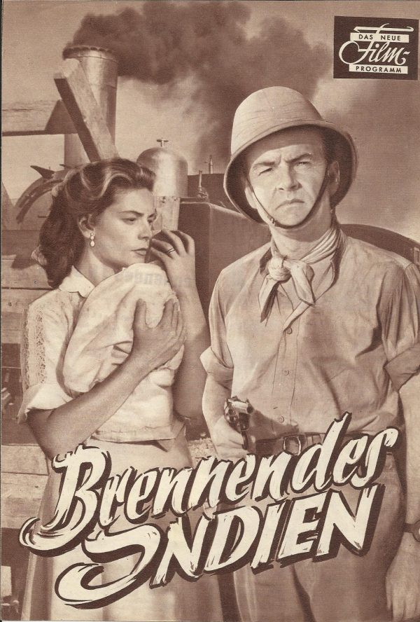 Brennendes Indien ( J. Lee Thompson ) Kenneth More, lauren Bacall, Herbert Lom, Wilfrid Hyde White, I. S. Johar, Ursula Jeans, Eugene Deckers, Ian Hunter, Jack Gwillim, Govind Raja Ross, Frank Olegario