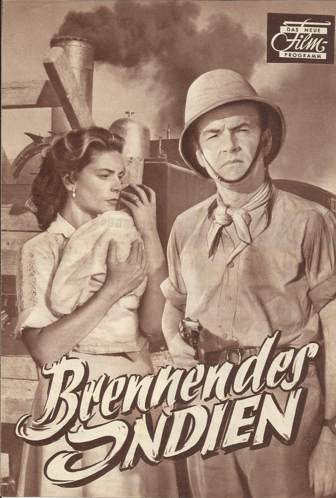 Brennendes Indien ( J. Lee Thompson ) Kenneth More, lauren Bacall, Herbert Lom, Wilfrid Hyde White, I. S. Johar, Ursula Jeans, Eugene Deckers, Ian Hunter, Jack Gwillim, Govind Raja Ross, Frank Olegario