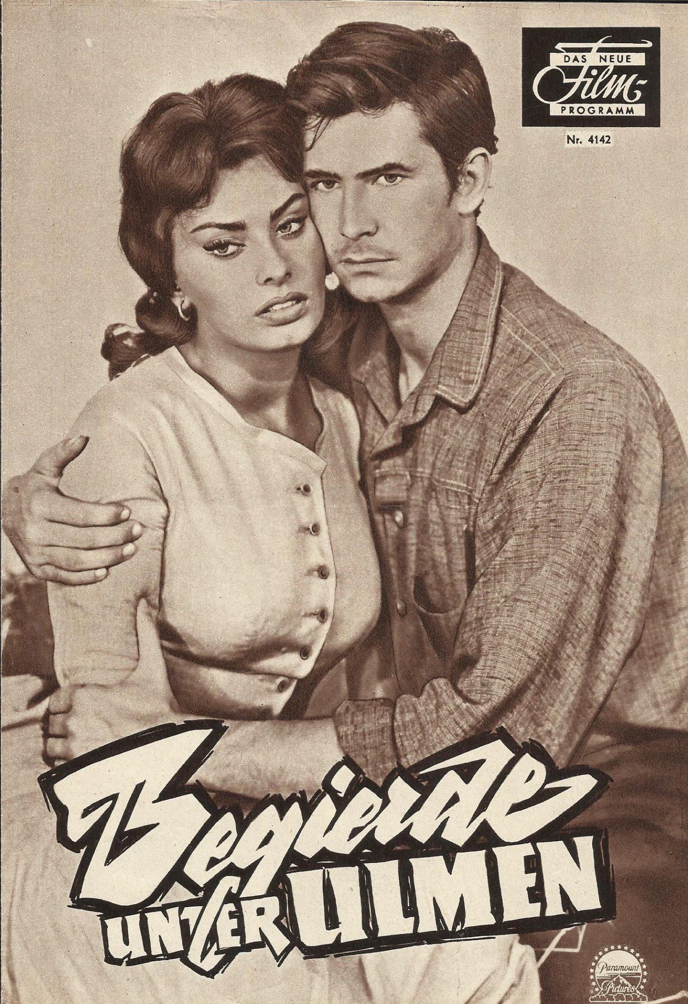 Begierde unter Ulmen ( Delbert Mann ) Sophia Loren, Burl Ives, Anthony Perkins, Frank Overton, Pernell Roberts