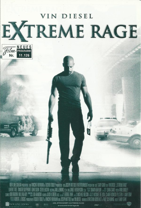 11126: Extreme Rage ( F. Gary Gray ) Vin Diesel, Larenz Tale, Timothy Olyphant, Geno Silva, Jacqueline Obradors, Steve Eastin, Juan Fernández, Jeff Kober, Marco Rodriguez