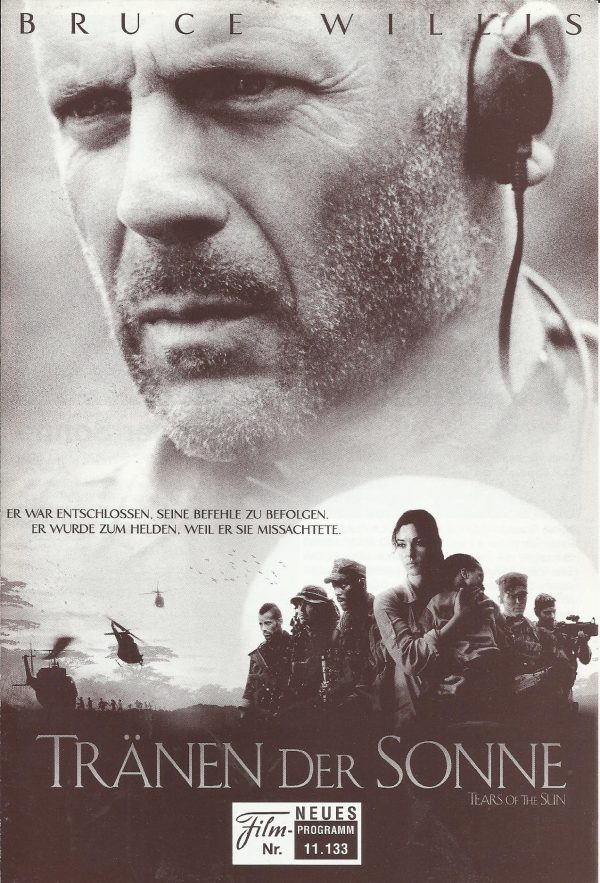 11133: Tränen der Sonne ( Antoine Fuqua ) Bruce Willis, Monica Bellucci, Paul Francis, Johnny Messner, Tom Skerritt, Fionnula Flanagan, Pierrino Mascarino, Jimmy Jean-Louis, Eamonn Walker, Cole Hauser