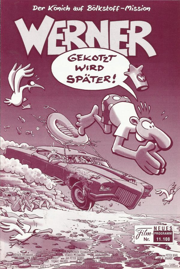 11108: Werner, Gekotzt wird später! ( Michael Schaack ) Klaus Büchner, Andi Feldmann, Kulie Westphal, Rötger Feldmann, Lilo Wanders, Thomas Struck, Heinz Schenk, Gustav Adolph Artz, Otto Sander