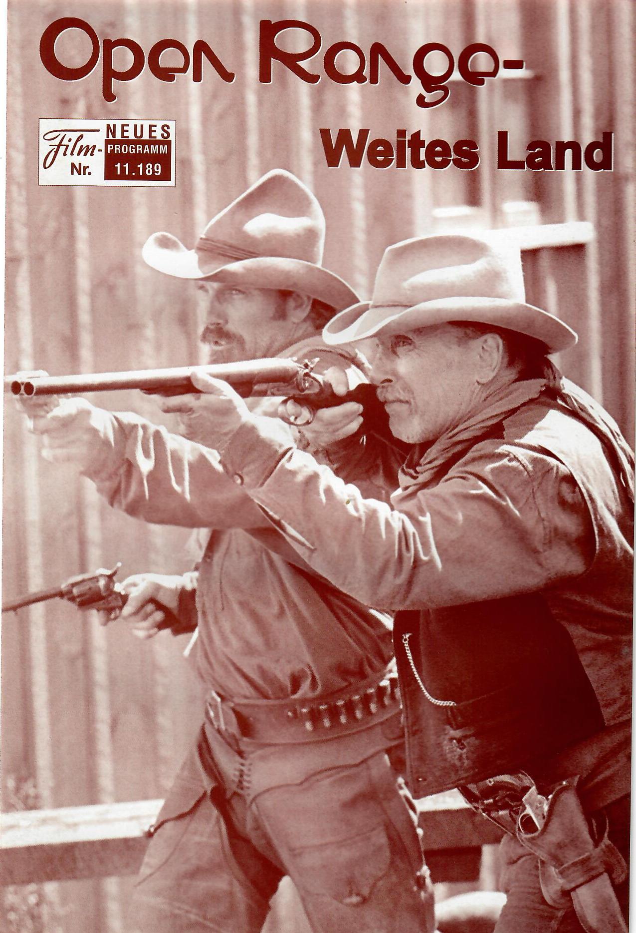11189: Open Range - Weites Land ( Kevin Costner ) Robert Duvall, Kevin Costner, Annette bening, Michael Gambon, Michael Jeter, Diego Luna, James Russo, Abraham Benrubi, Dean McDermott, Kim Coates