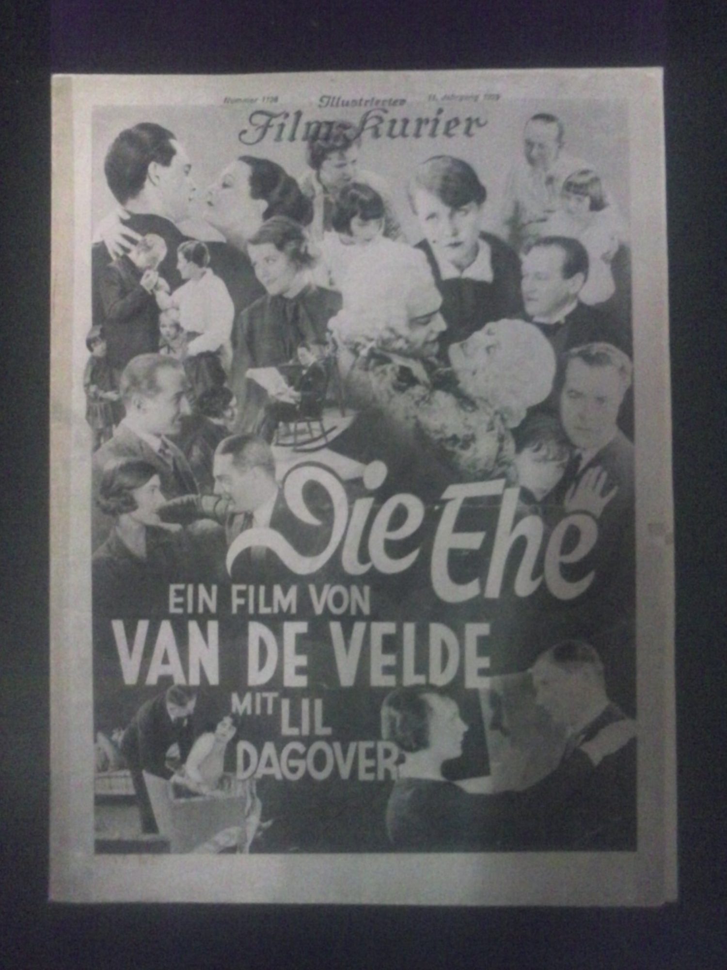1126: Die Ehe ( Van de Velde ) Lil Dagover, Hanna Waag, Maria Solveg, Gustav Diessl, Ernst Stahl-Nachbaur, Livio Pavanelli,