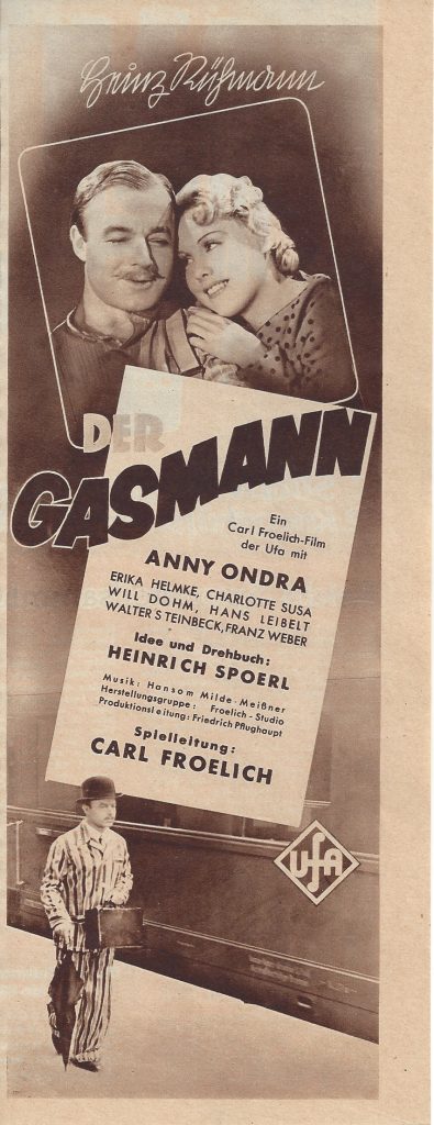 Der Gasmann, Heinz Rühmann, Anny Ondra, Will Dohm, ( LV )
