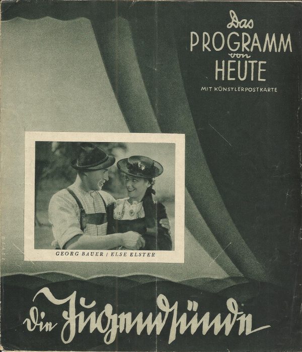 1046: Die Jugendsünde ( Gwissenswurm ) ( Ludwig Anzengruber ) Max Schultes, Maria Schwaighofer, Bertl Schultes, Rosl Kern Schultes, Maria Stadler, Georg Bauer, Else Elster, Elise Aulinger, Die Tegernseer Sänger,