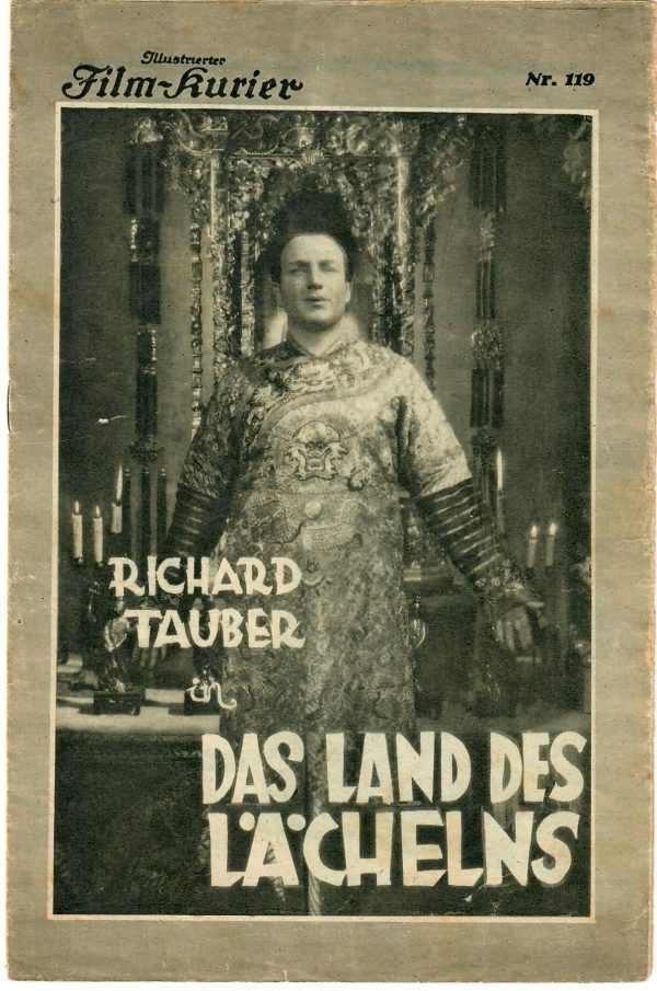 IFK: Nr: 119 : Das Land des Lächelns ( Franz Lehar ) Richard Tauber, Max Schreck,