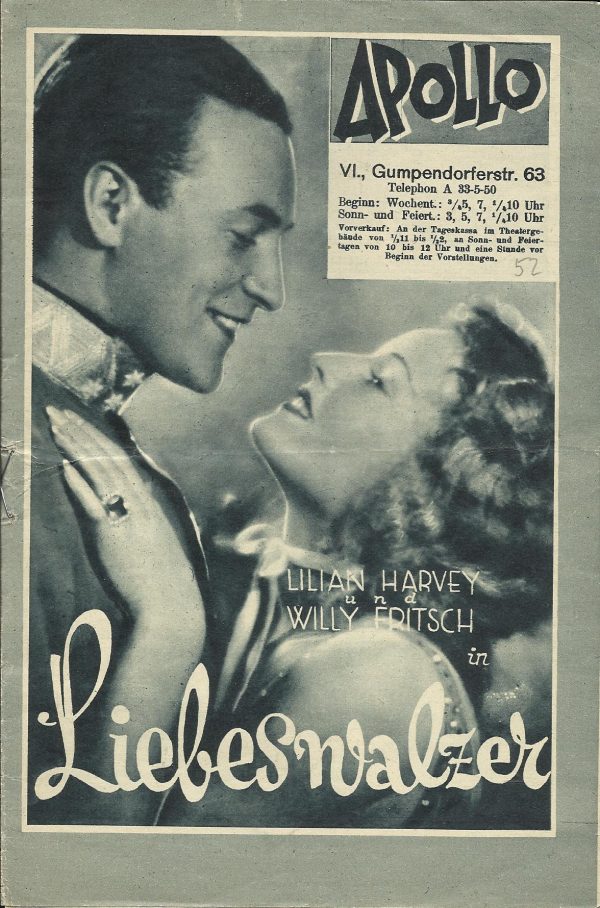 IFK: Nr: 52 : Liebeswalzer ( Premieren Ausgabe - Hinten Marlene Dietrich - Emil Jannings - Der blaue Engel ) Lilian Harvey Willy Fritsch Julia Serda