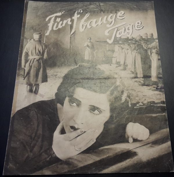 861: Fünf bange Tage ( Gennarro Righelli ) Maria Jacobini, Anton Pointner, Natalie Lissenko, Gabriel Gabrio, Fritz Alberto, Harry Hardt, Angelo Ferrari,