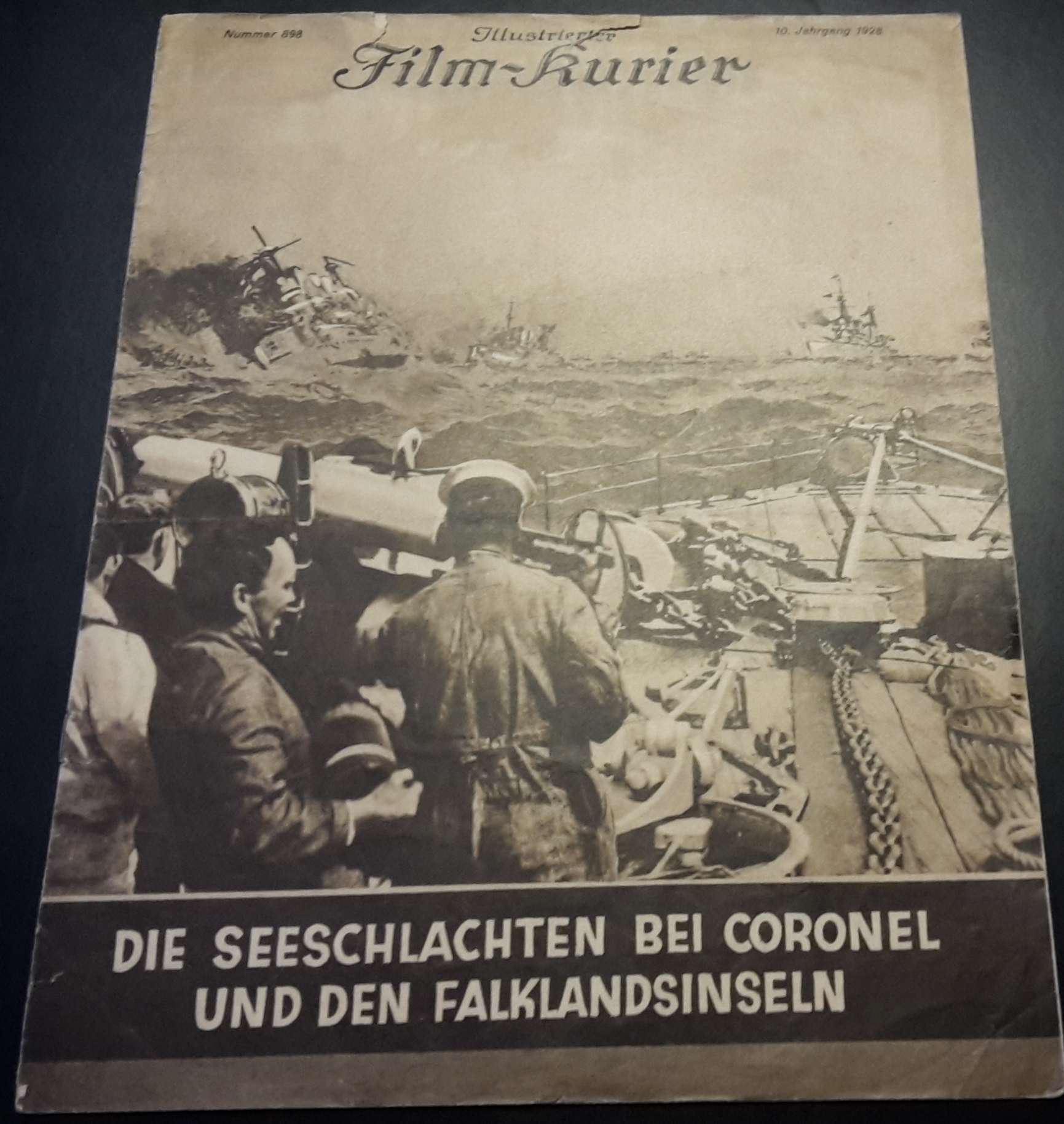898: Die Seeschlachten bei Coronel und den Falklandinseln ( Sieg und Untergang des Deutschen Kreuzergeschwaders ) ( H. Bruce Woolfe ) ( Capt. Summers H. C. )