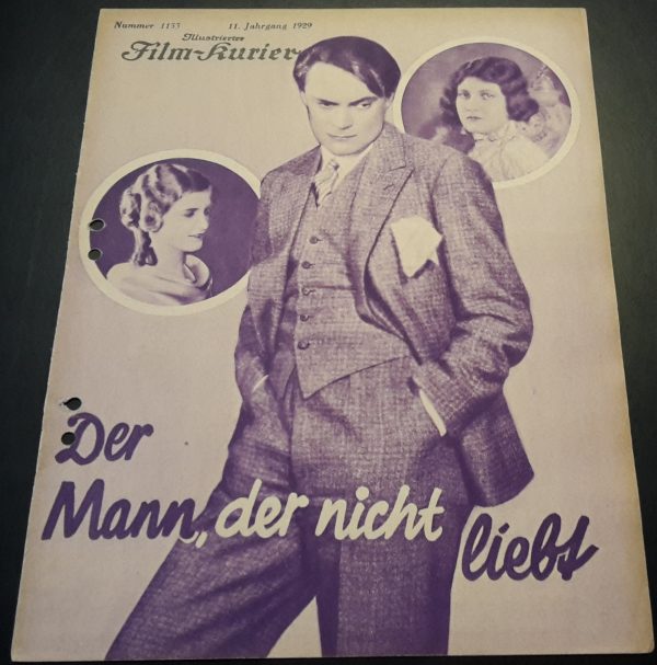 1153: Der Mann, der nicht liebt ( Kean ) ( Alexander Dumas ) Gustav Diessl, Agnes Esterhazy, Harry Hardt, Alexander Murski, Daisy d´Ora, Max Güllstorf, Pino Bradamante, Valery Boothby, Suzanne Delmas,