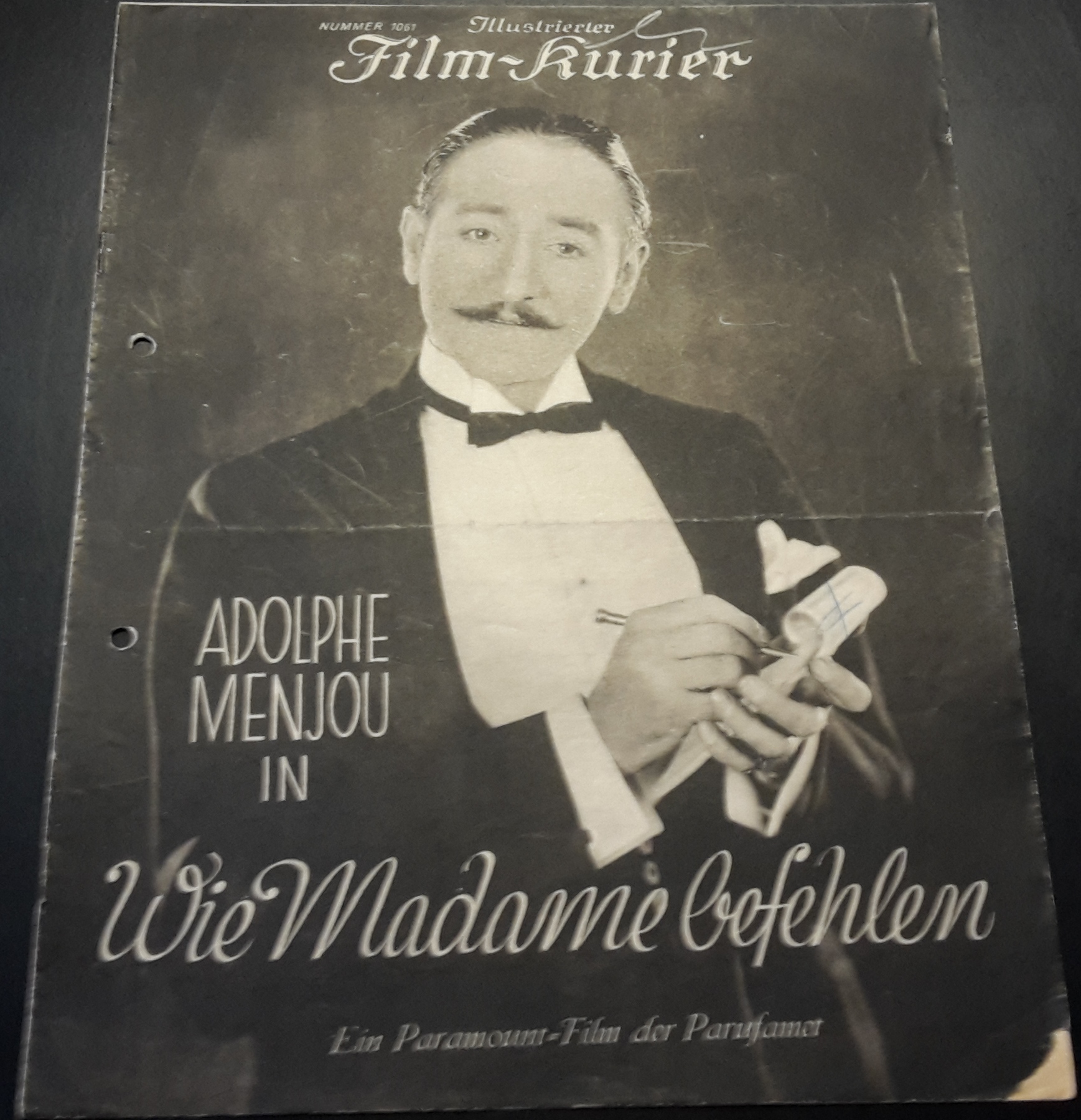 1061: Wie Madame befehlen ( H´Abbadie D´Arrast ) Adolphe Menjou, Kathryn Carver, Charles Lane, Lawrence Grant, Andre Cheron, Nicholas Soussanin,