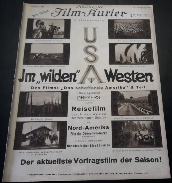 917: USA - Im wilden Westen ( Das schaffende Amerika II. Teil ) Indianer, Rodeo, Ernst Lubitsch, Buffalo Bill Grab und vieles mehr ....