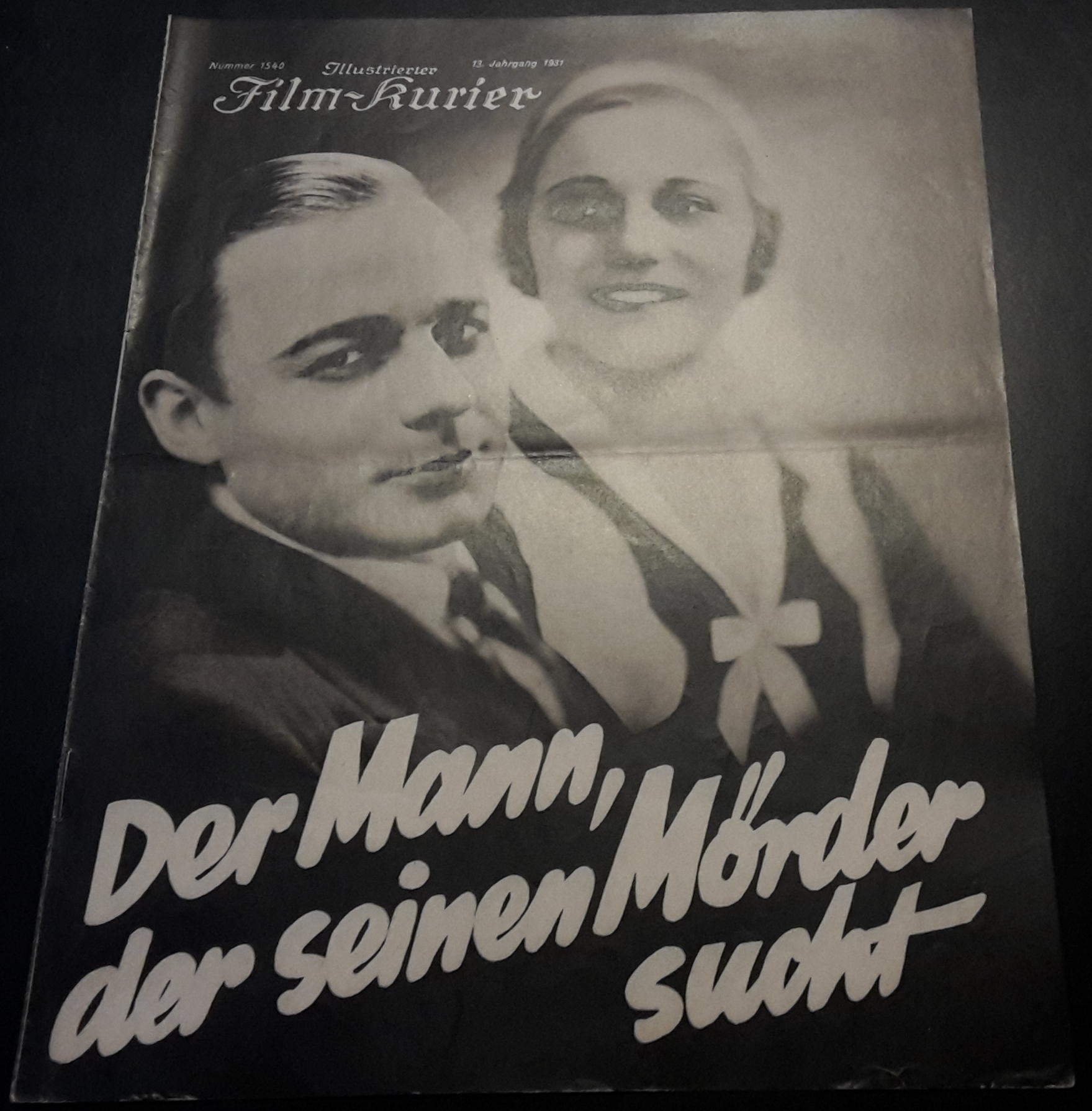 1540: Der Mann, der seinen Mörder sucht ( Billy Wilder ) ( Robert Siodmak ) Heinz Rühmann, Lien Deyers, Raimund Janitschek, Hans Leibelt, Hermann Speelmans, Friedrich Holländer, Gerhard Bienert,