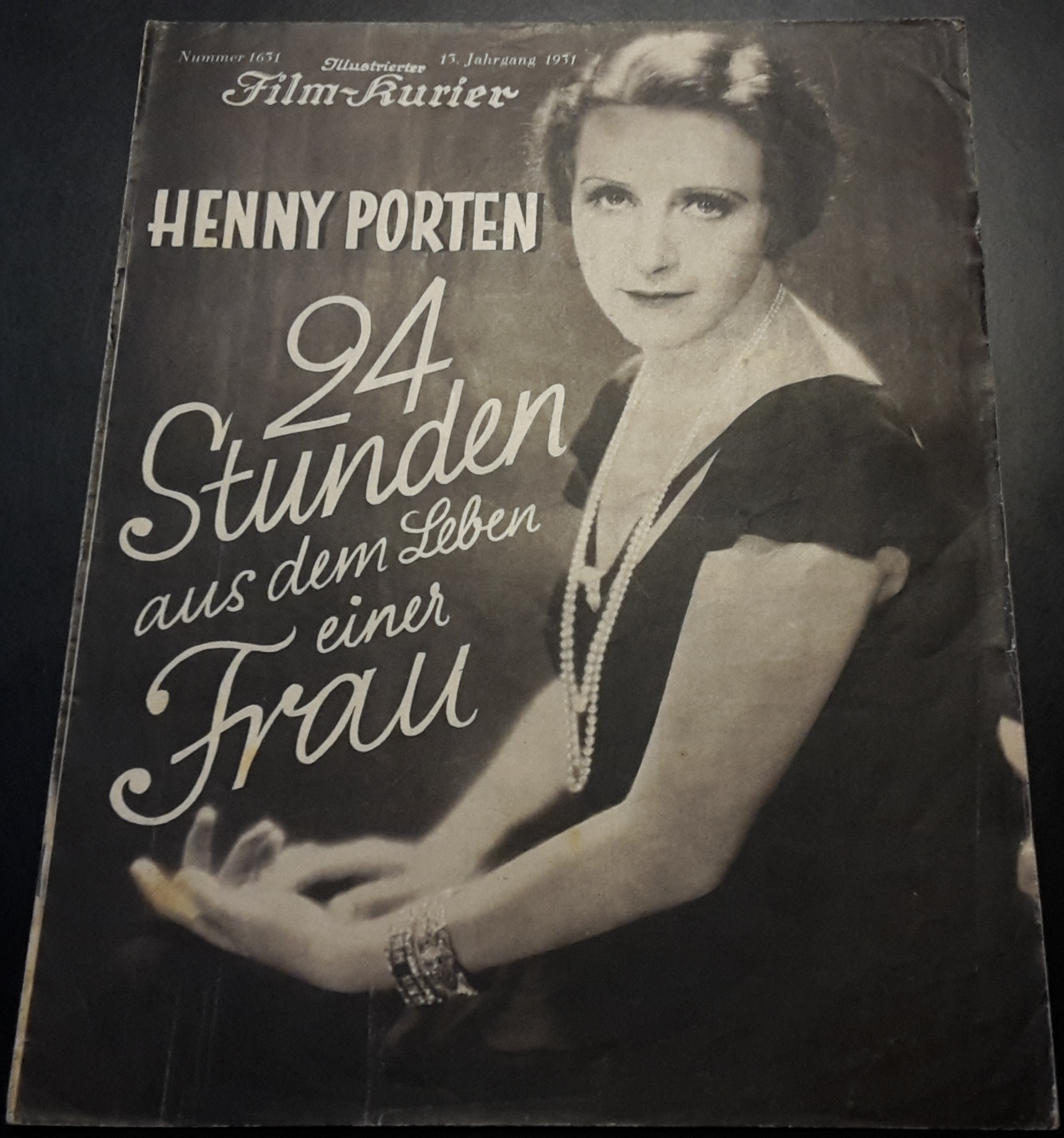 1631: 24 Stunden aus dem Leben einer Frau ( Stefan Zweig ) Henny Porten, Walter Rilla, Friedrich Kayssler, Margo Lion, Hermine Sterler, Maria Koppenhöfer, Walter Steinbeck,