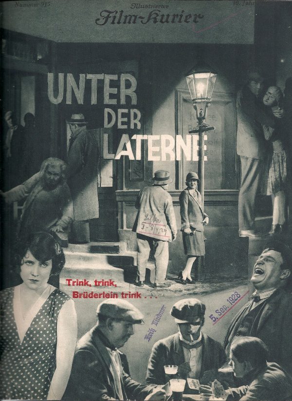 915: Unter der Laterne ( Gerhard Lamprecht ) Lissi Arna, Gerhard Dammann, Mathias Wiemann, Paul Heidemann, Hubert von Meyerinck, Carla Bartheel, Max Maximilian, Käthe Haack, Hilde Schewior, Sybil Morel,
