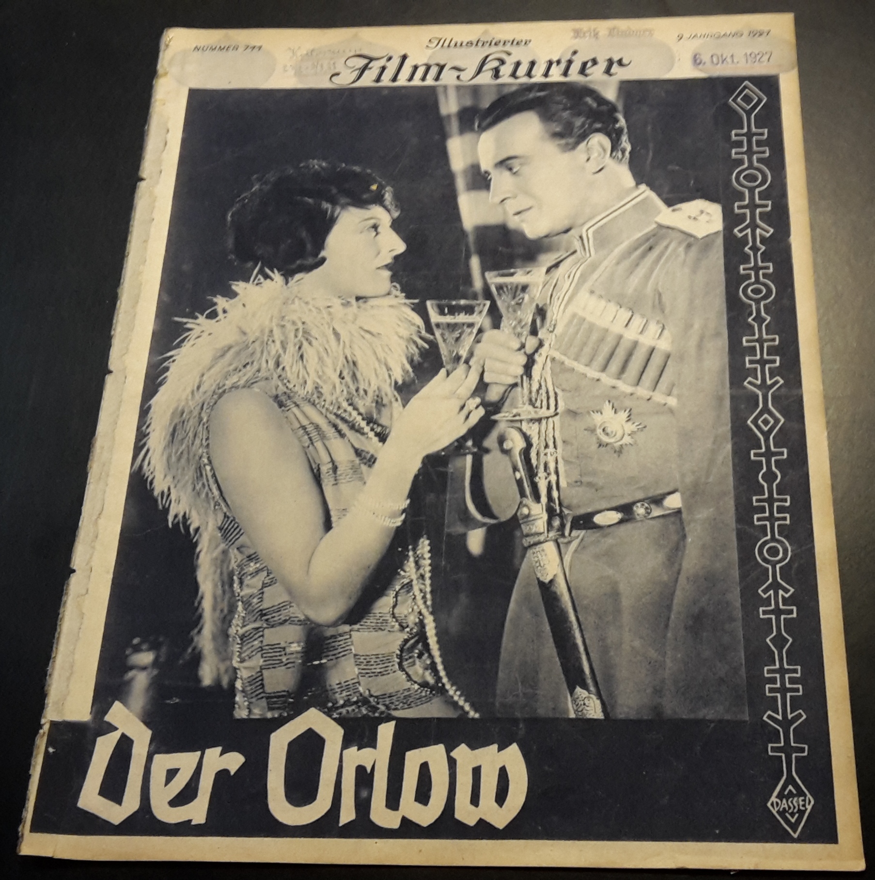 711: Der Orlow ( Ernst Marischka ) Vivian Gibson, Hans Junkermann, Georg Alexander, Bruno Kastner, Ralf Ostermann, Evi Eva, Iwan Petrovich, Ernst Behmer, Weinau - Schallay,