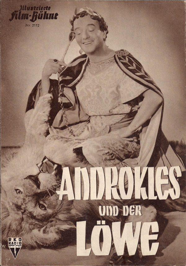 2112: Androkies und der Löwe ( Chester Erskine ) Jean Simmons, Alan Young, Victor Mature, Robert Newton, Maurice Evans, Elsa Lanchester, Noel Willman