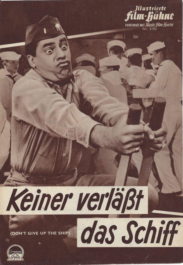 5193: Keiner verläßt das Schiff ( Norman Taurog ) Jerry Lewis, Dina Merrilli, Diana Spencer, Mickey Shaughnessy, Robert Middleton, Gale Gordon, Mabel Albertson, Claude Akins, Hugh Sanders, Richard Shannon, Chuck Wassil
