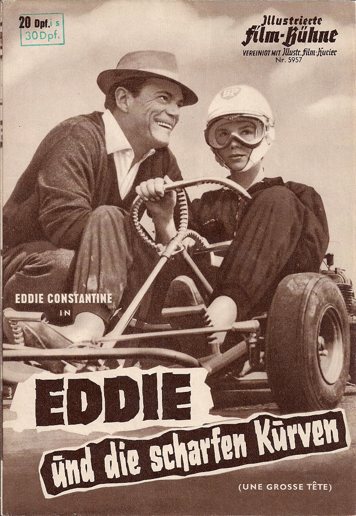 5957: Eddie und die scharfen Kurven ( Claude de Givray ) Eddie Constantine, Georges Pougouly, Alexandra Stewart, Jean Galand, Cristian de Tilière, Lucien Blondeau, Jean Besnard, Pierre Fabre, Serge Davri, Liliane David, Richard Kanayan, Nono Zammit