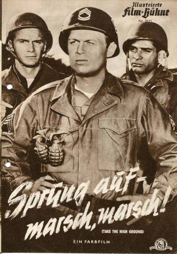 3111: Sprung aufmarsch, marsch! ( Richard Brooks ) Richard Widmark, Karl Malden, Elaine Stewart, Russ Tamblyn, Carleton Carpenter, Steve Forrest, Jerome Courtland, William Hairston, Robert Arthur, Maurice Jara, Chris Warfield, Bert Freed