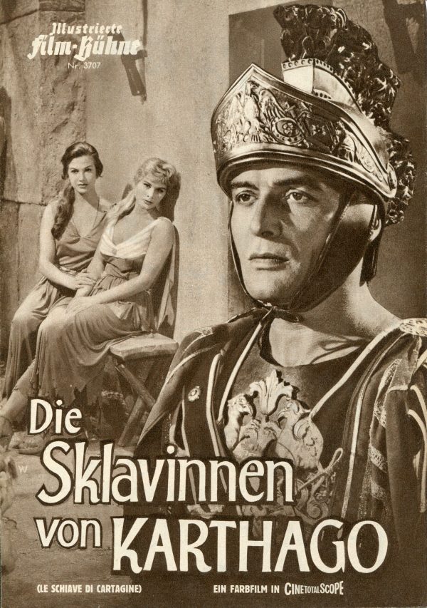 3707: Die Sklavinnen von Karthago ( Guido Brignone ) Gianna-Maria Canale, Marisa Allasio, Jorge Mistral, Anna-Luisa Peluffo, Ruben Rojo, Luigi Pavese, Albert Hehn, Marcello Giorda, Nietta Zocchi, Herman Cobos, Riccardo Valle, Ugo Sasso