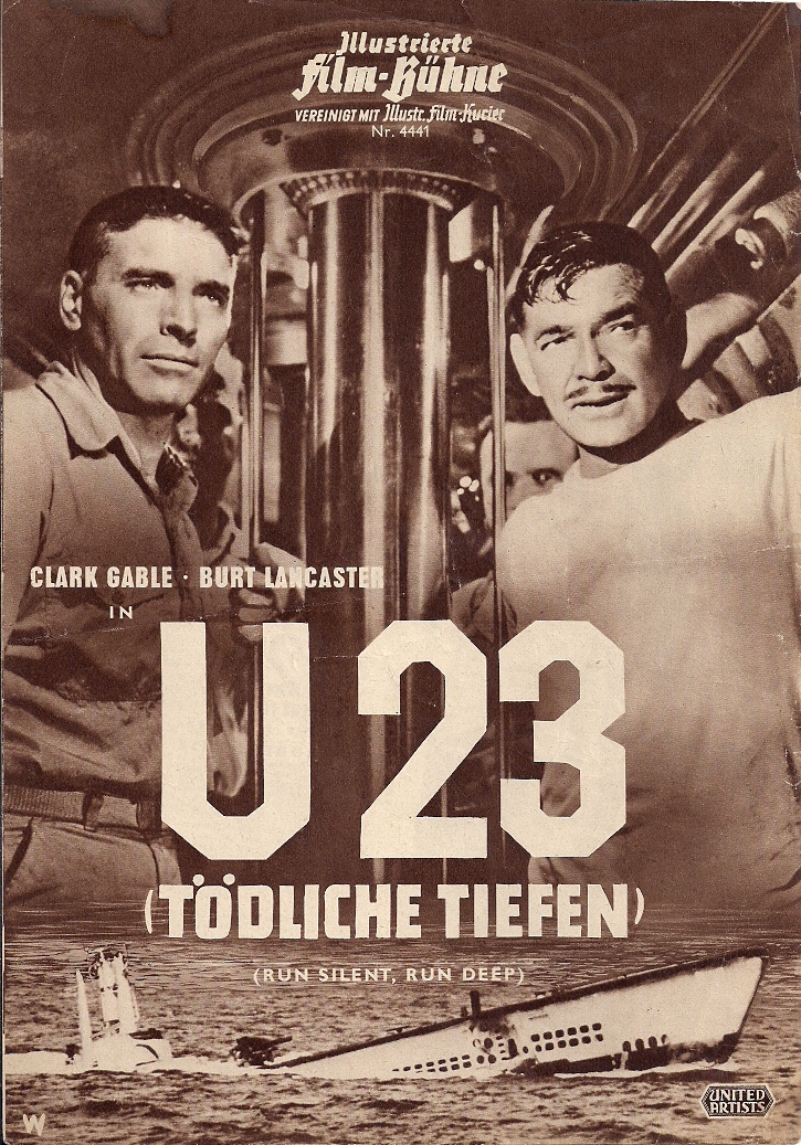 4441: U23 (Tödliche Tiefen) ( Robert Wise ) Clark Gable, Burt Lancaster, Jack Warden, Brad Dexter, Don Rickles, Nick Cravat, Joe Moross, Mary LaRoche