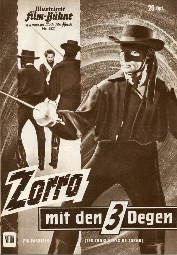 6521: Zorro mit den 3 Degen ( Richard Blasc ) Guy Stockel, Gloria Milland, Mikaela Wood