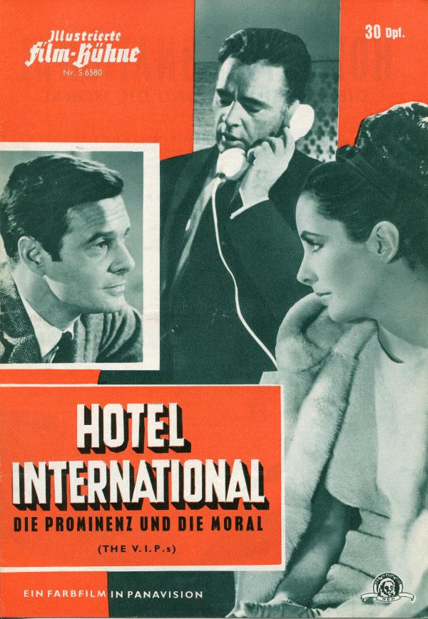 6580: Hotel International die Prominenz und die Moral ( Anthony Asquith ) Elizabeth Taylor, Richard Burton, Louis Jourdan, Elsa Martinelli, Margaret Rutherford, Maggie Smith, Rod Taylor, Linda Christian, Orson Welles, Robert Coote, Richard Wattis, Dennis