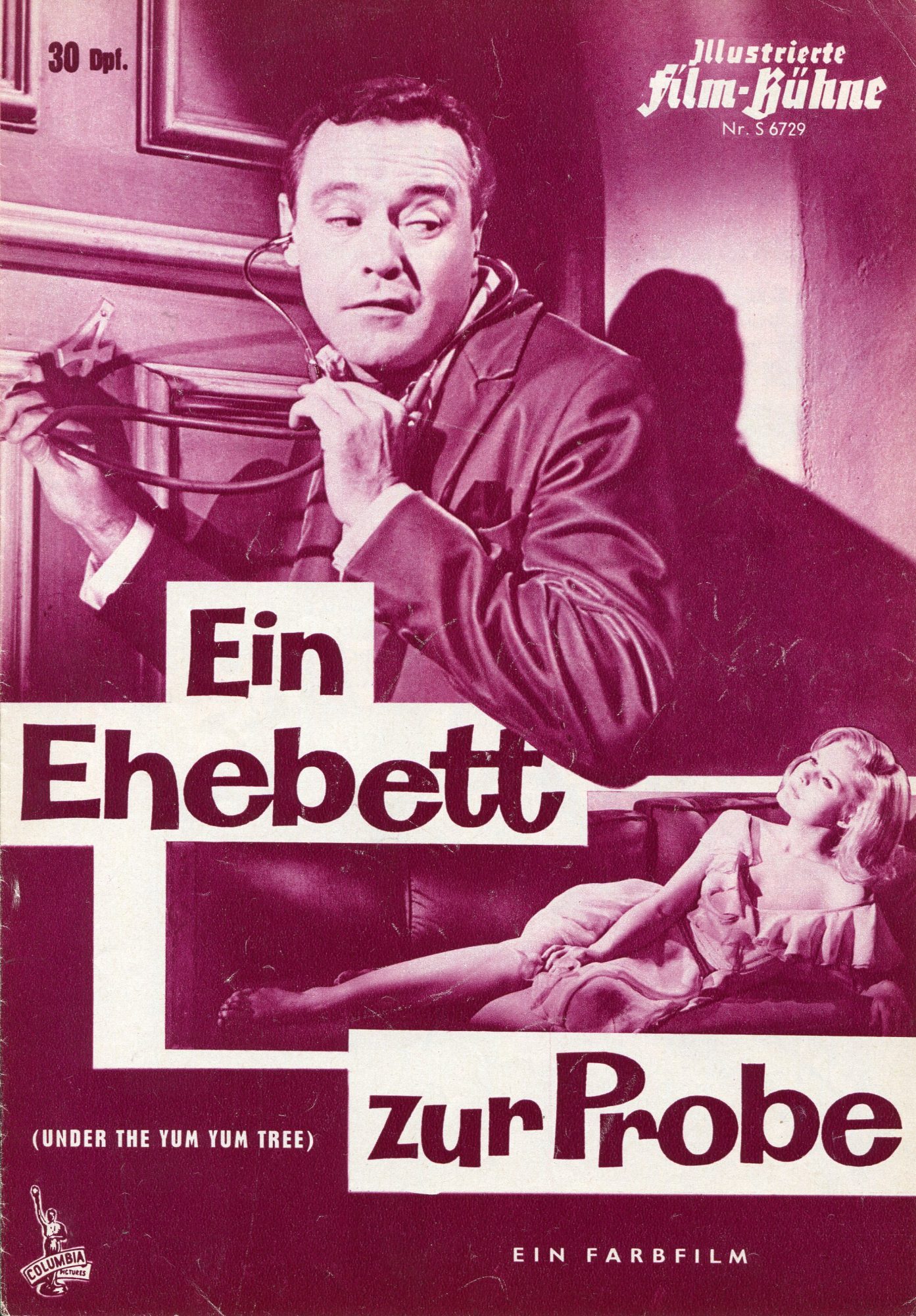 6729: Ein Ehebett zur Probe ( David Swift ) Jack Lemmon, Carol Lynley, Dean Jones, Edie Adams, Imogene Coca, Paul Lynde, Robert Lansing, P. Curran, A. Maynor, J. Wald