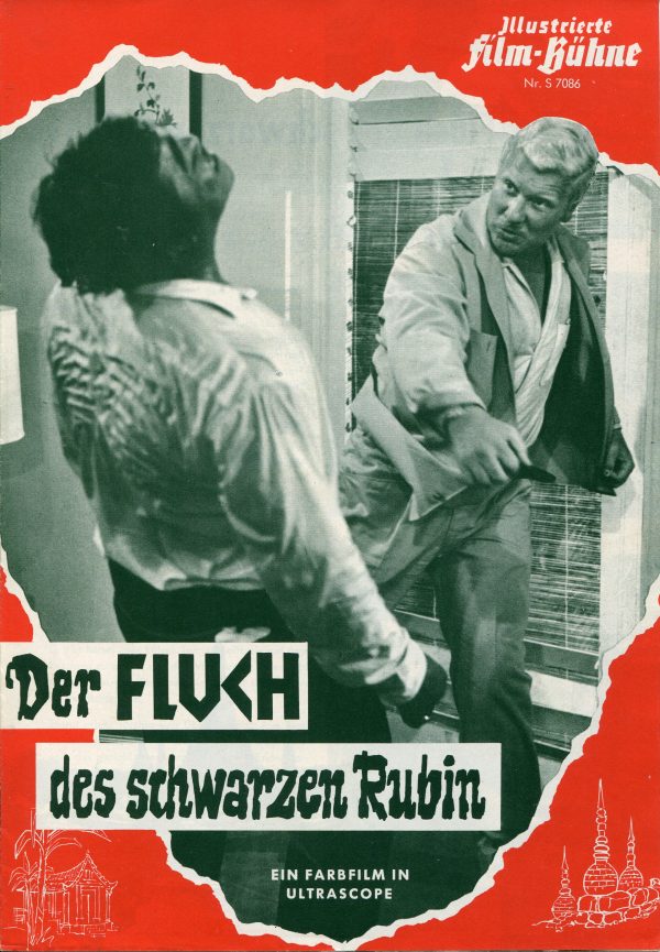 7086: Der Fluch des schwarzen Rubin ( Manfred R. Köhler ) Thomas Alder, Peter Carsten, Serge Nubret, Yu Sam, Chitra Ratana, Carlo Tamberlani, Jacques Bézard, Ma Suphin, Horst Frank