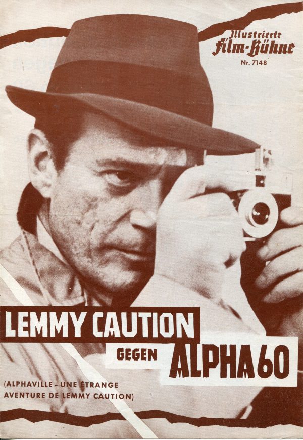 7148: Lemmy Caution gegen Alpha 60 ( Jean-Luc Godard ) Eddie Constantine, Anna Karina, Akim Tamiroff, Howard Vernon