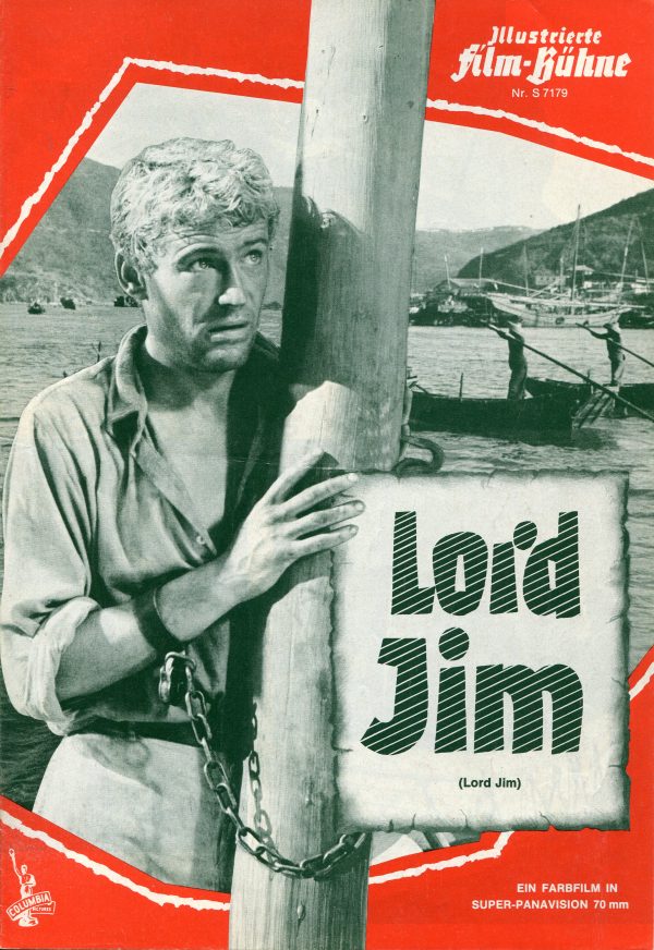 7179: Lord Jim ( Richard Brooks ) Peter O´Toole, James Mason, Curd Jürgens, Eli Wallach, Jack Hawkins, Paul Lukas, Akim Tamiroff, Daliah Lavi, Ichizo Itami, Tatsuo Saito, Serge Reggiani, Eric Young, Harry Andrews, Jack Mac Gowran, Walter Gotell, Noel Purc