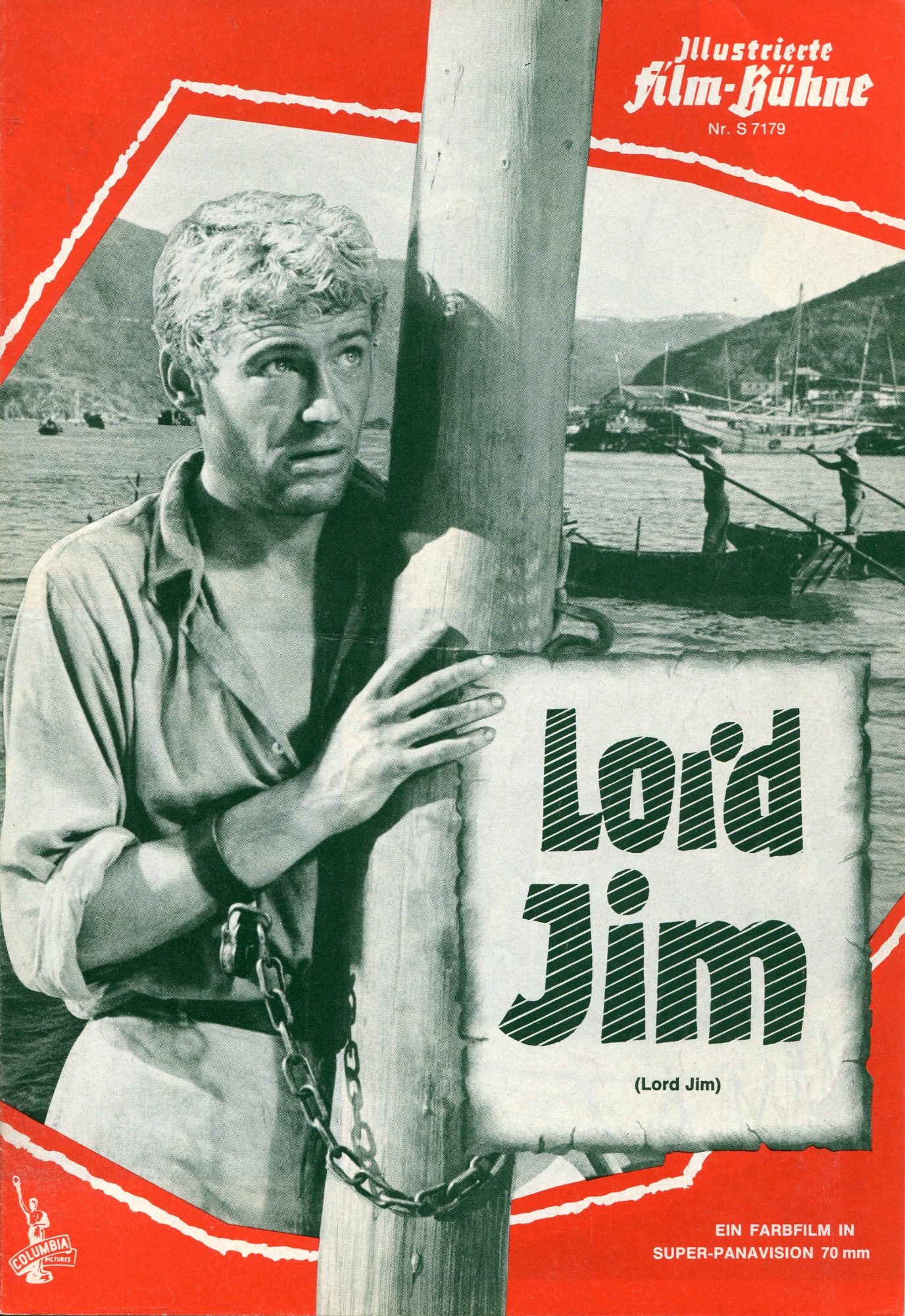 7179: Lord Jim ( Richard Brooks ) Peter O´Toole, James Mason, Curd Jürgens, Eli Wallach, Jack Hawkins, Paul Lukas, Akim Tamiroff, Daliah Lavi, Ichizo Itami, Tatsuo Saito, Serge Reggiani, Eric Young, Harry Andrews, Jack Mac Gowran, Walter Gotell, Noel Purc
