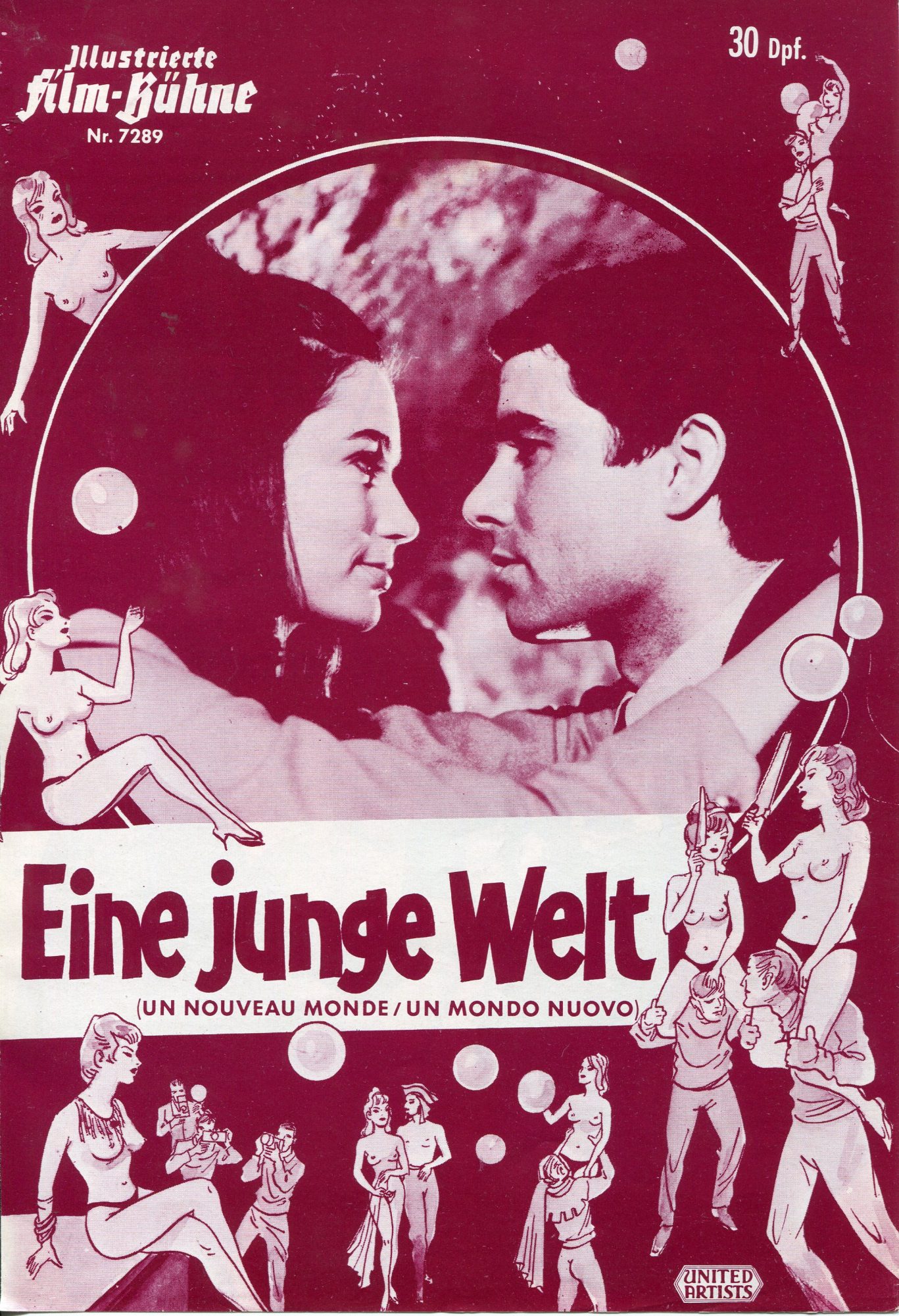 7289: Eine junge Welt ( Mondo Nuovo ) ( Vittorio de Sica ) Nino Castelnuovo, Christine Delaroche, Pierre Brasseur, George Wilson, Tanya Lopert, Madeleine Robinson, Jeanne Aubert, Jean-Pierre Darras, Isa Miranda, Francoise Brion
