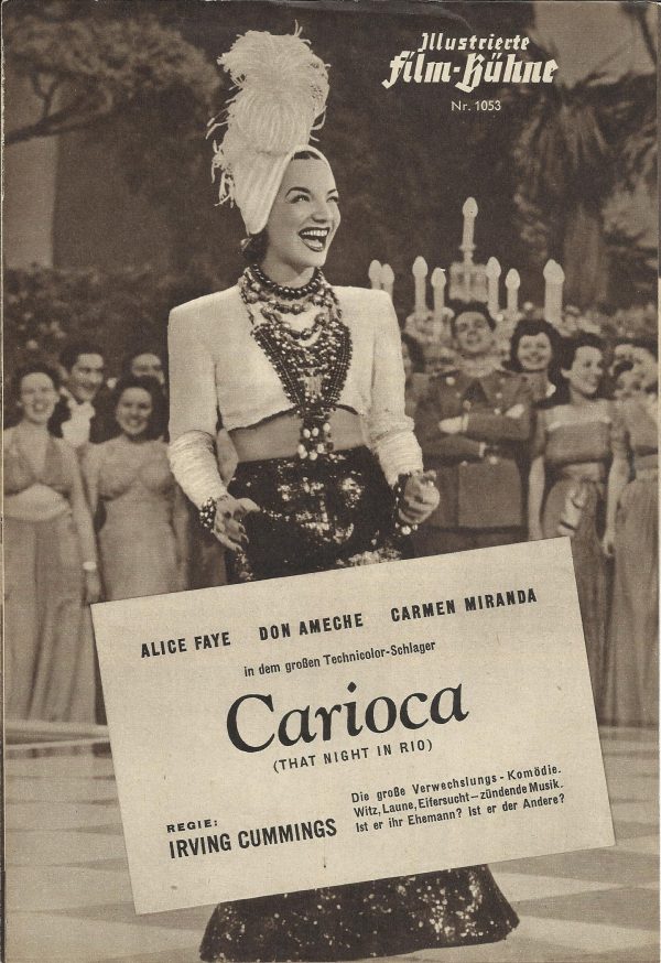 1053: Carioca ( that night in rio ) ( Irving CUmmings ) Alice Faye, Don Ameche