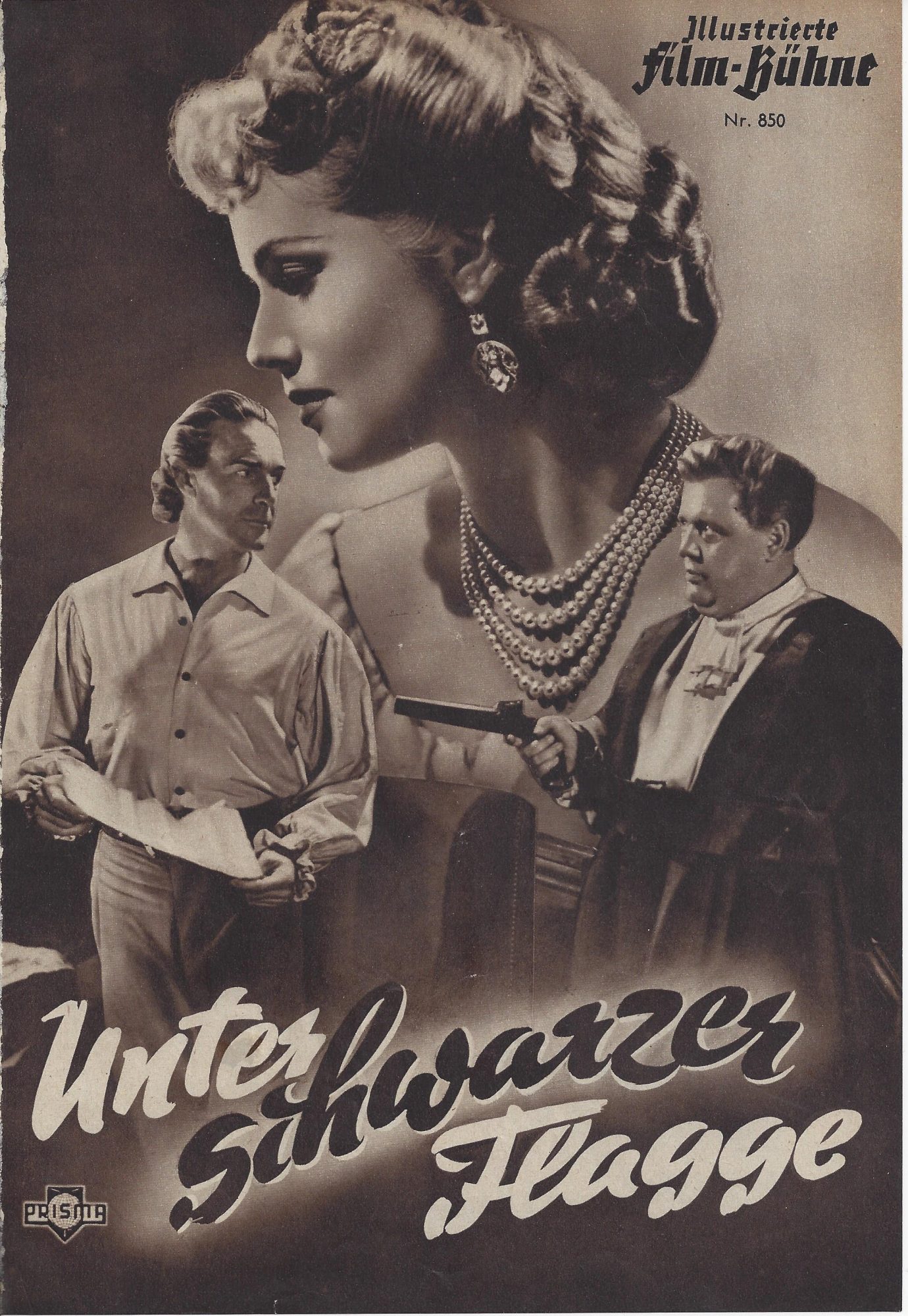 850: Unter schwarzer Flagge ( Rowland V. Lee ) Charles Laughton, Randolph Scott, Barbara Britton, Reginald Owen, John Carradine, Gilbert Roland,