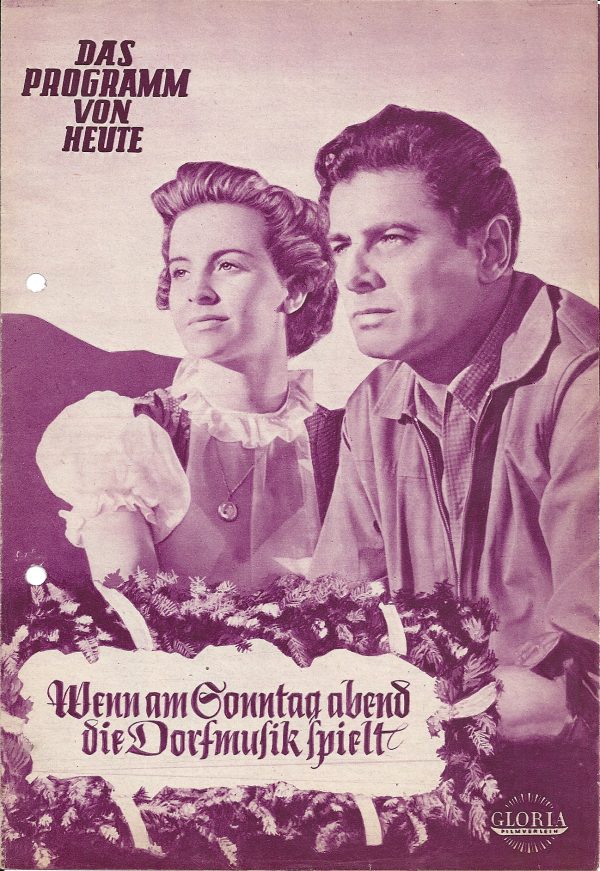 215: Wenn am Sonntag abend die Dorfmusik spielt ( violett ) Hans Stüwe, Ingeborg Körner, O. E. Hasse, Walter Müller, Oskar Sima,Rudolf Prack,