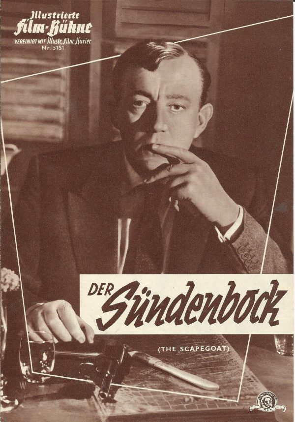 5151: Der Sündenbock ( Robert Hamer ) Alec Guinness, Bette Davis, Nicole Maurey, Irene Worth, Pamela Brown, Annabel Bartlett, Geoffrey Keen, Noel Howlett, Peter Bull, Leslie French, Alan Webb, Maria Britneva, Eddie Byrne, Alexander Archdale, Peter Sallis
