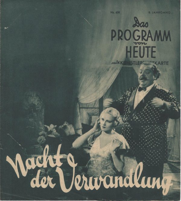 1671: Nacht der Verwandlung ( Max Deppe ) Heinrich George, Gustav Fröhlich, Rose Stadner, Ellen Frank, Max Gülstorff,