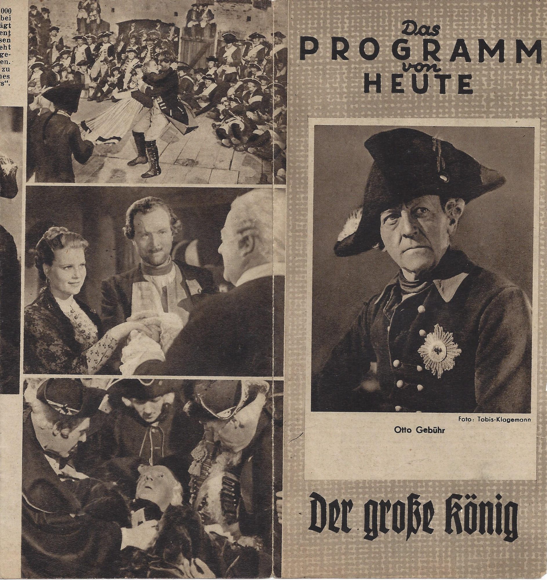 1752: Der große König ( KV ) Otto Gebühr, Kristina Söderbaum, Gustav Fröhlich, Paul Wegener, Hans Nielsen,