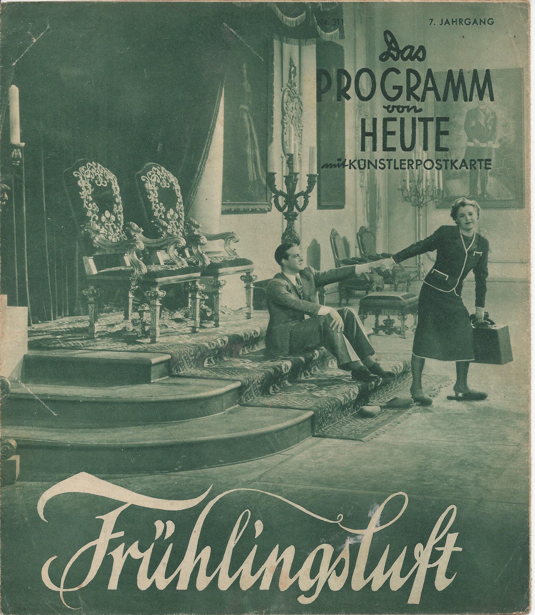 1274: Frühlingsluft ( Carl Lamac ) Magda Schneider, Wolf Albach Retty, Fritz Odemar, Rudolf Platte, Hubert von Meyerinck,