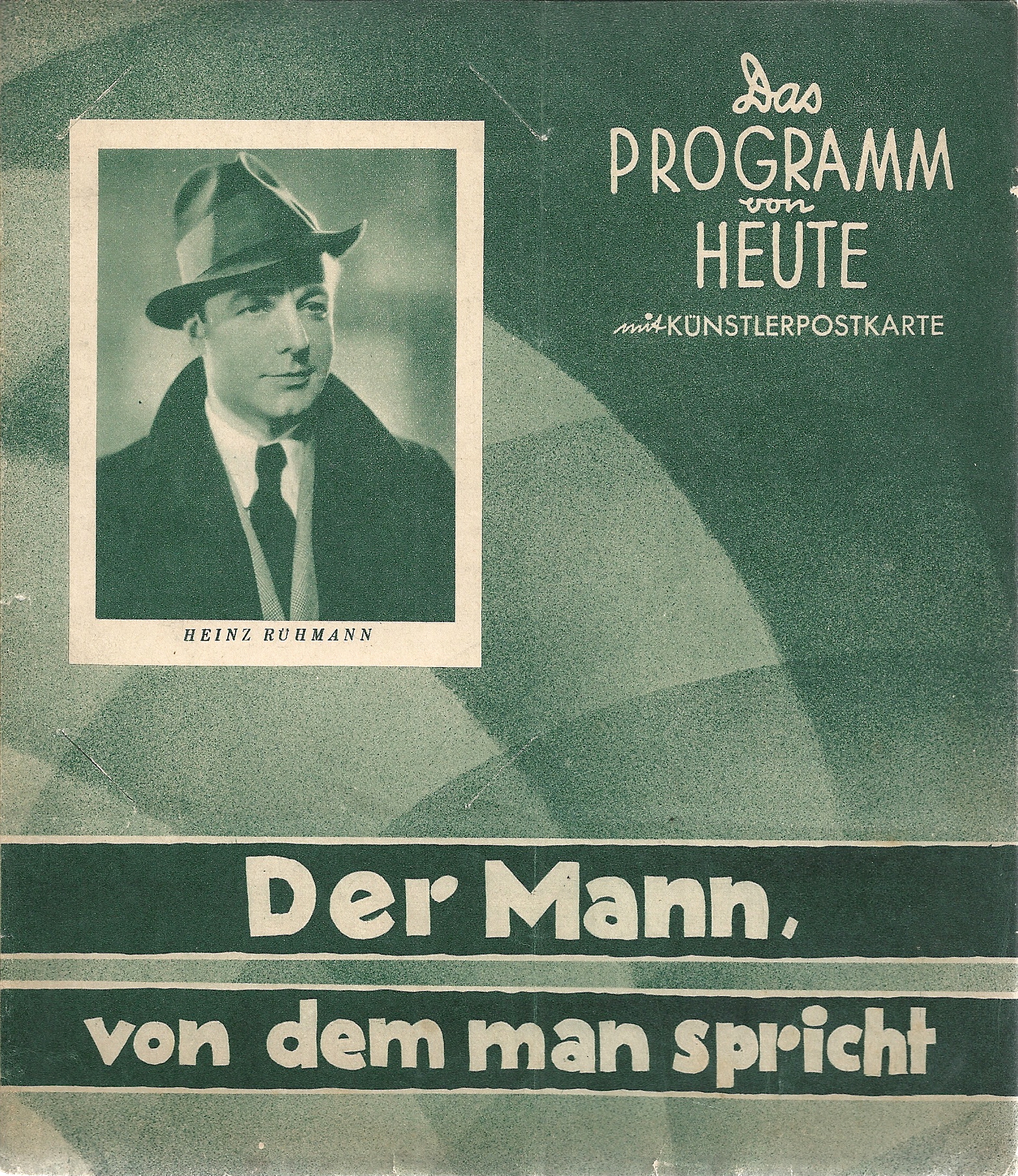 1107: Der Mann von dem man spricht ( E. W. Emo ) Heinz Rühmann, Theo Lingen, Hans Moser, Gusti Huber,