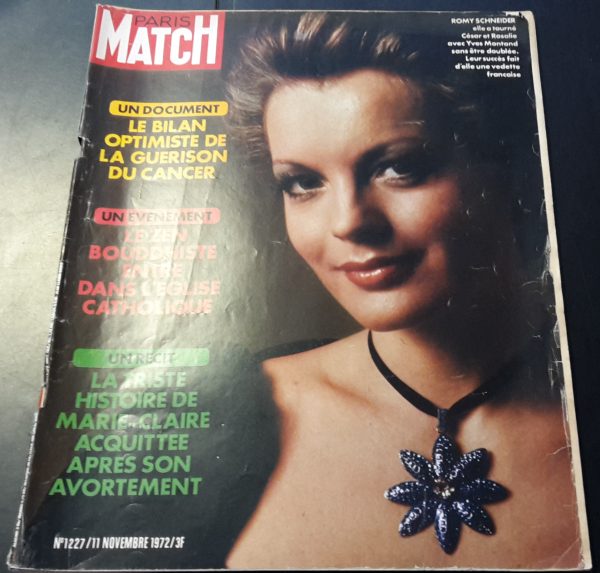 Paris Match 1972 / 1227: Romy Schneider Cover !