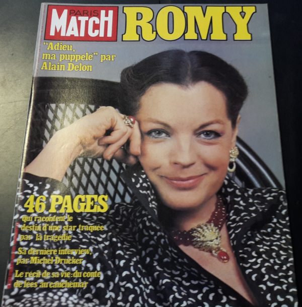 Paris Match Juni 1982: Romy Schneider Cover !